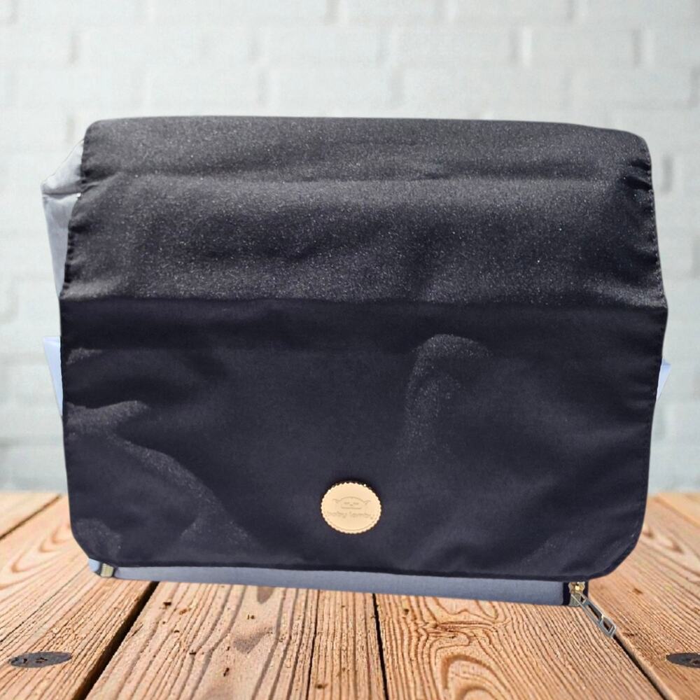 Baby Lamby Neutral Grey & Black Multi-Functional Diaper Bag Backpack